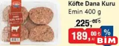 EMİN KÖFTE DANA KURU 400 G EMİN KÖFTE DANA KURU 400 G